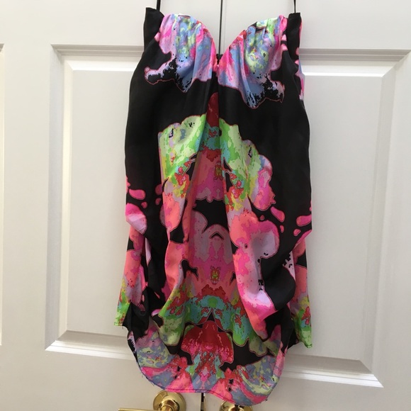 Mara Hoffman Dresses & Skirts - Mara Hoffman Silk Strapless Geometric Dress 2 XS